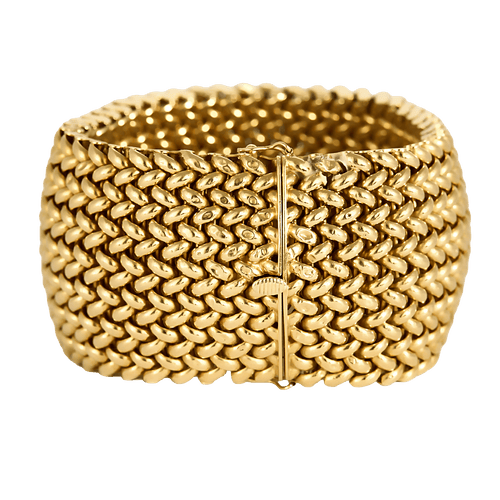 UnoAErre Bracelet maille milanaise or jaune 58 Facettes DV32324-2