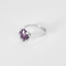 55 Élégante bague en or blanc, améthyste : 1,45 carat et diamants : 0,04 carat 58 Facettes DV31450-43