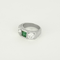Bague Platine Diamant and Emeraude