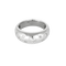 Bague 53 Bague jonc bombé en or blanc et diamants 58 Facettes DV0665-11