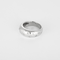 53 Bague jonc bombé en or blanc et diamants 58 Facettes DV0665-11