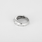 53 Bague jonc bombé en or blanc et diamants 58 Facettes DV0665-11