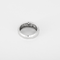 53 Bague jonc bombé en or blanc et diamants 58 Facettes DV0665-11