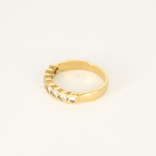 53 Bague en Or jaune 18k Diamant 58 Facettes DV26158-25