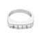 53 Bague en or blanc, et diamants de taille princesse : 0,50 carat 58 Facettes DV0665-10