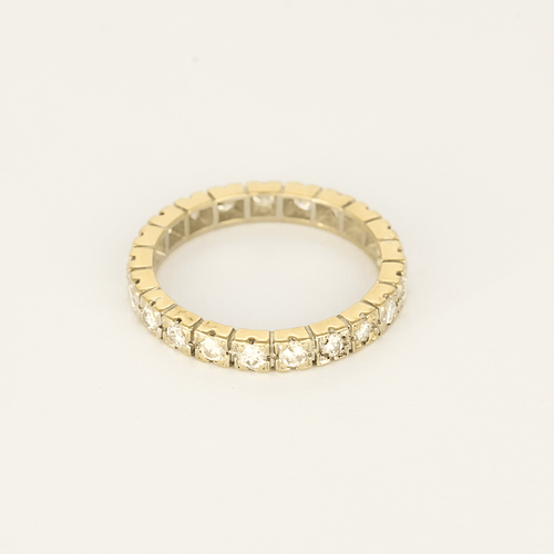 52.5 Alliance américaine en or jaune et diamants de taille brillant 58 Facettes DV26158-28