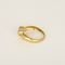 56 Élégante bague en or jaune et or blanc à motif de coeur 58 Facettes DV31450-44