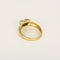 56 Élégante bague en or jaune et or blanc à motif de coeur 58 Facettes DV31450-44