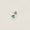 Boucles d'oreilles en Or blanc 18k Emeraude 58 Facettes DV32701-2