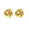 Boucles d'oreilles Clip en or jaune à motif de noeud stylisé 58 Facettes DV32806-2