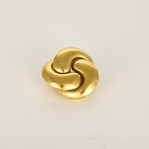 Boucles d'oreilles Clip en or jaune à motif de noeud stylisé 58 Facettes DV32806-2
