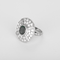 54 Bague en Or blanc 18k Emeraude and Diamant 58 Facettes DV26158-17