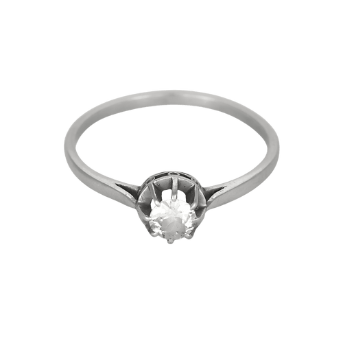 59 Élégante bague Solitaire en platine et diamant : 0,30 carat 58 Facettes DV31450-42