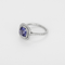 49 Tiffany - Soleste - Bague en platine, tanzanite et diamants 58 Facettes DV1927-5