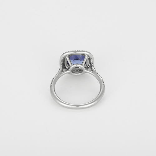 49 Tiffany - Soleste - Bague en platine, tanzanite et diamants 58 Facettes DV1927-5