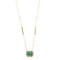 Élégant collier en or jaune, émeraude : 2,85 carats et diamants : 0,26 carat 58 Facettes DV31450-9
