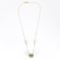 Élégant collier en or jaune, émeraude : 2,85 carats et diamants : 0,26 carat 58 Facettes DV31450-9