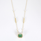 Élégant collier en or jaune, émeraude : 2,85 carats et diamants : 0,26 carat 58 Facettes DV31450-9