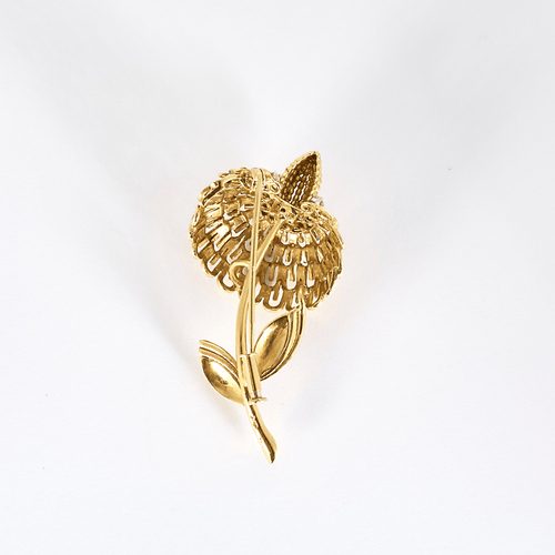 Broche Or jaune 18k et Platine Diamant 58 Facettes DV0176-2