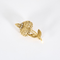 Broche Or jaune 18k et Platine Diamant 58 Facettes DV0176-2