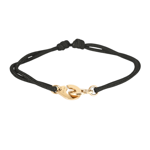Dinh Van - Bracelet Menottes R10 en or rose et cordon noir 58 Facettes DV32736-2