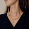 Collier en or jaune à motif de roses ciselées 58 Facettes DV29018-3
