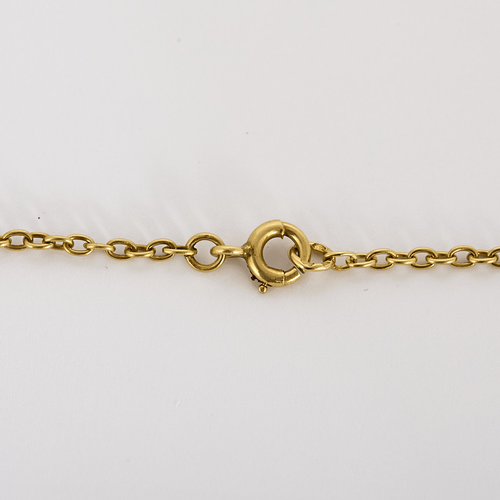 Collier en or jaune à motif de roses ciselées 58 Facettes DV29018-3