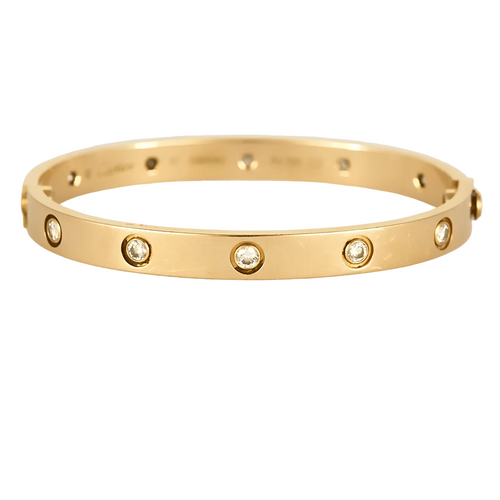 Cartier- Bracelet LOVE, modèle classique, 10 diamants 58 Facettes DV16942-2