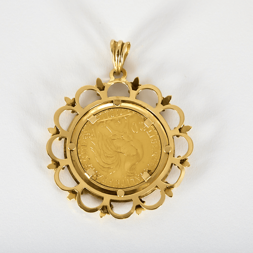 Pendentif en Or jaune 18k 58 Facettes DV31212-5