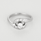 50 Bague volute en or gris et diamants 58 Facettes DV32697-1