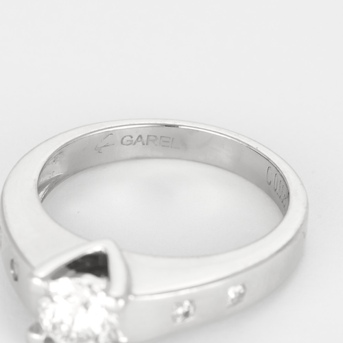 Bague 52 Bague en Or blanc 18k Diamant 58 Facettes DV26158-15