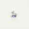 Boucles d'oreilles en Or blanc 14k Saphir and Diamant 58 Facettes DV32473-1