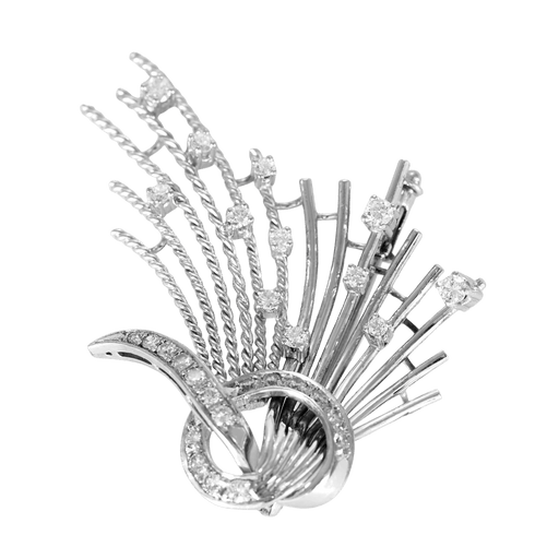 Broche Broche en Or blanc 18k Diamant 58 Facettes DV3323-1