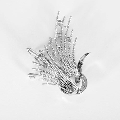 Broche en Or blanc 18k Diamant 58 Facettes DV3323-1