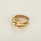 55 Bague type "tank" en or rose et diamant 0.20 carat environ 58 Facettes DV32739-4