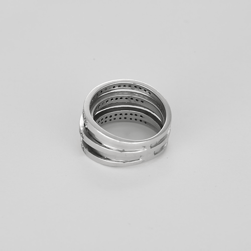 Bague 52 Élégante bague en or blanc et diamants : 0,90 carat 58 Facettes DV32729-9