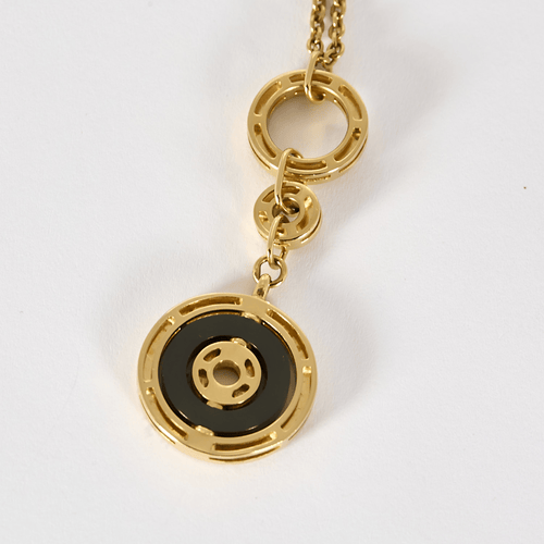 Collier Bulgari Astrale en or jaune et céramique 58 Facettes DV33076-2