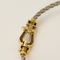 FRED - Force 10 - Moyen Modèle - Bracelet acier, manille or jaune et diamants