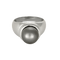 57 Bague en or blanc, perle de culture grise des mers du sud 58 Facettes DV32806-4