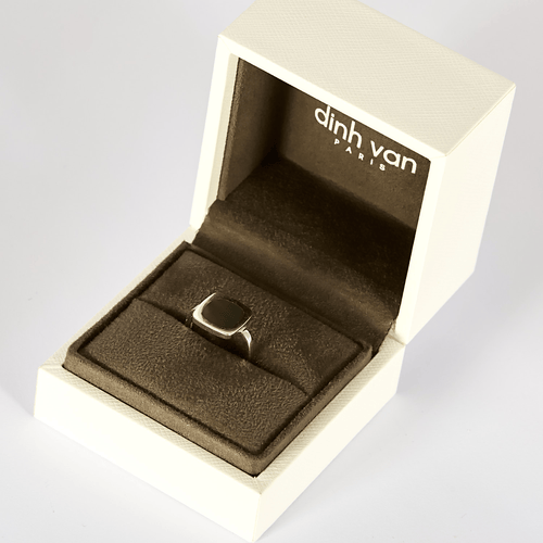 50.5 Dinh Van - Impression - Bague en or blanc et nacre 58 Facettes DV32883-1