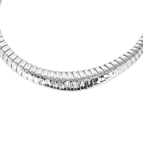 Collier Bassani- Collier en Or blanc maille tubogaz 58 Facettes DV32729-5