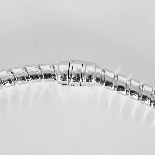 Collier Bassani- Collier en Or blanc maille tubogaz 58 Facettes DV32729-5
