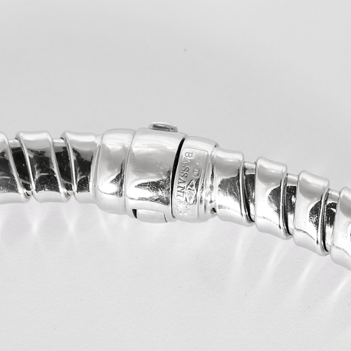 Collier Bassani- Collier en Or blanc maille tubogaz 58 Facettes DV32729-5