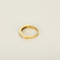 Demie alliance or jaune et diamant princesse