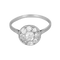 Charmante Bague en or gris et diamants