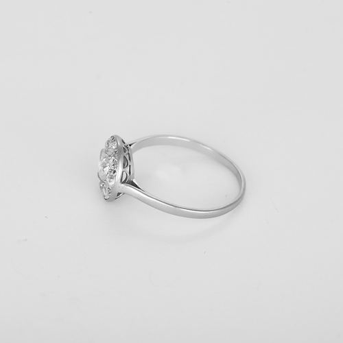 Charmante Bague en or gris et diamants