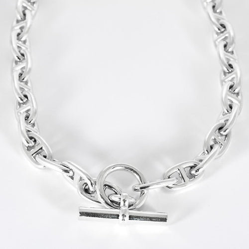 HermesChaîne d'Ancre, grand modèle - Collier en argent