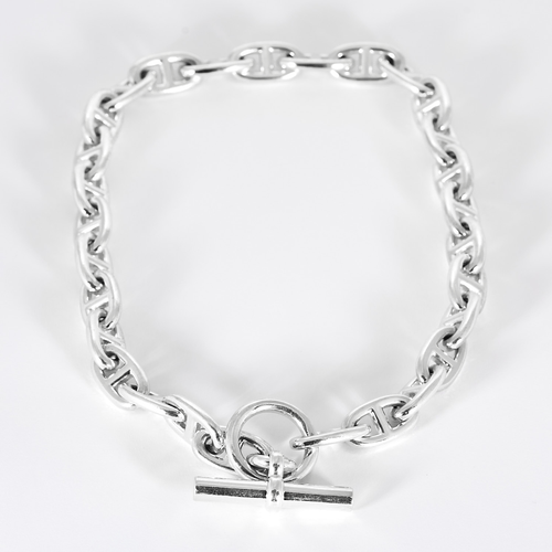 HermesChaîne d'Ancre, grand modèle - Collier en argent