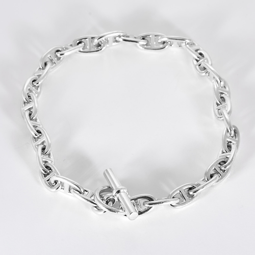 HermesChaîne d'Ancre, grand modèle - Collier en argent