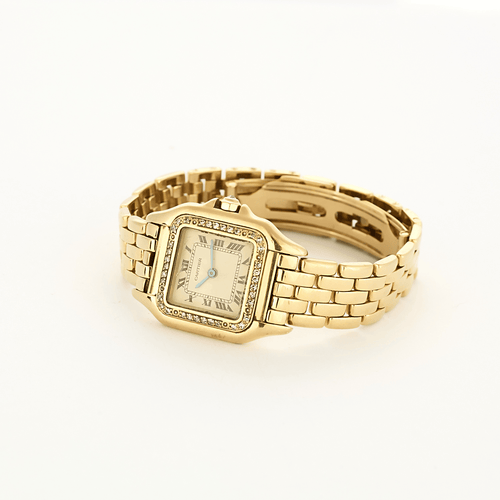 CARTIER - Montre Modèle Santos Demoiselle en or jaune et diamants 58 Facettes DV27976-1